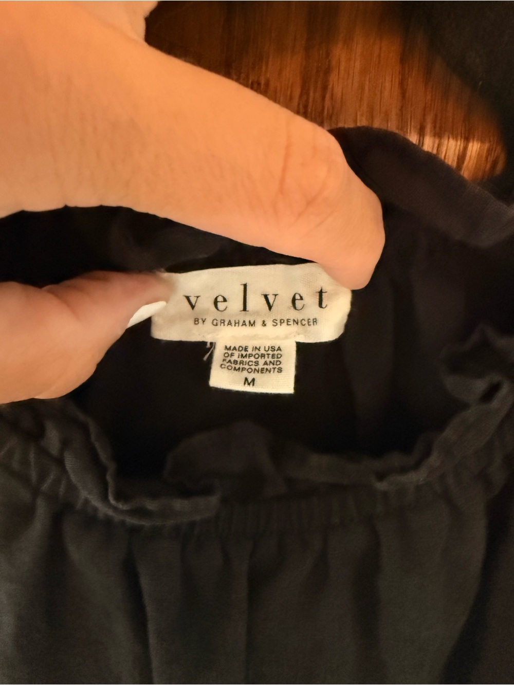 Velvet Rosabel Woven Linen Puff Sleeve Top - Picture 3 of 9